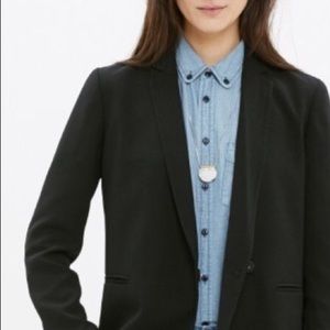 Black Madewell Drapey Lycee Blazer Size 12